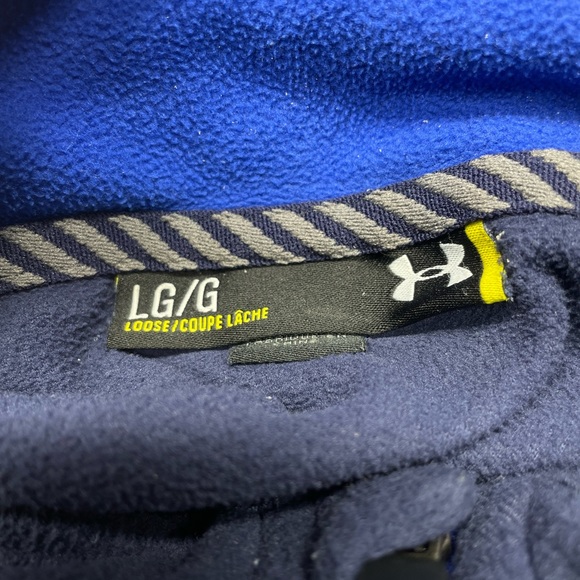 Men’s Under Armour Qaurter Zip Pullover Size Large Blue - Picture 4 of 4